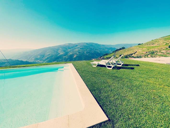 Location de vacances pour 4 personnes, avec vue ainsi que piscine et terrasse, animaux acceptés dans Mesão Frio - 2