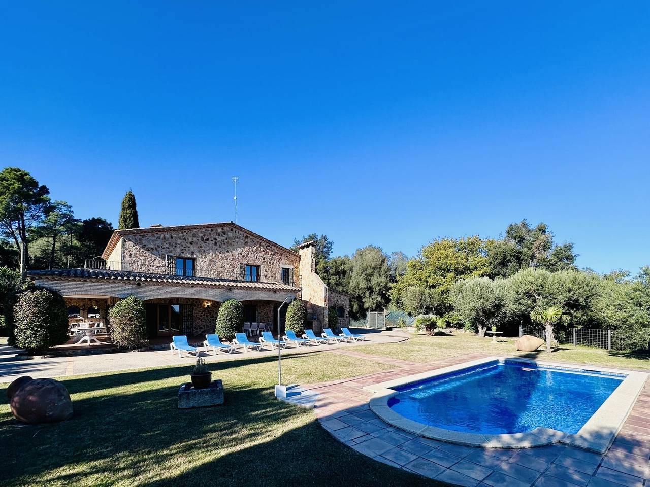 Steinhaus mit privatem Pool und großem Garten in Santa Cristina d'Aro, Costa Brava
