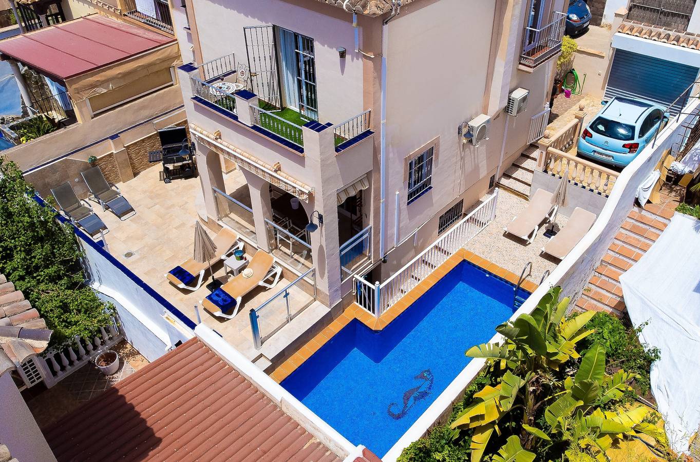 Casa de vacaciones "Villa Palomas" con piscina privada y Wi-Fi in Nerja, Costa del Sol