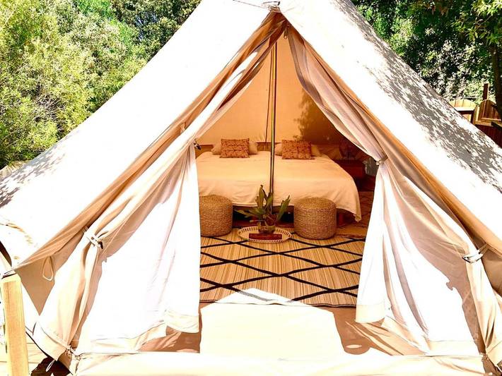 Tente pour 2 personnes, avec jardin ainsi que terrasse et vue en Corse - 2