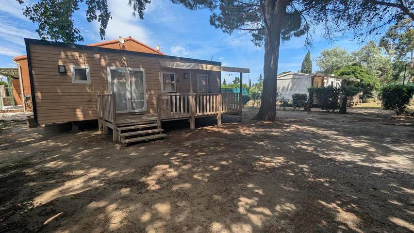 Camping pour 6 personnes, avec piscine et vue ainsi que jardin et terrasse, animaux acceptés à Torreilles - 3