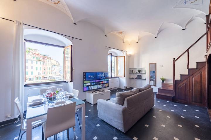 Apartament wakacyjny dla 4 osób, z widok na ocean w Portofino