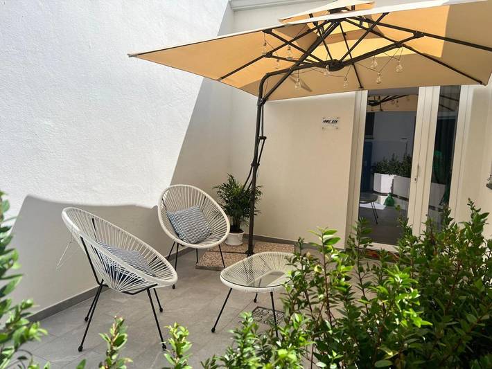 Ferienwohnung für 2 Personen, mit Terrasse und Garten