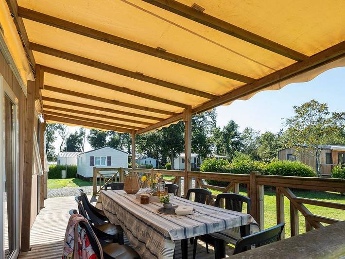 Camping Les Alizés - Mobilheim 9 personen - Presta+ 40m² in Lannion, Ceinture Dorée