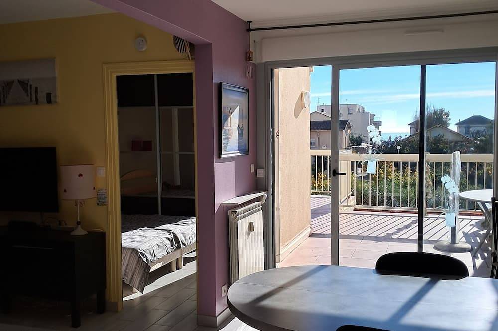 Geheel appartement, Carnon uitzicht op zee, mooi appartement met airconditioning 50 m2 + terras 25m2 op tuin in Carnon-Plage, Mauguio