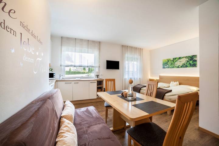 Estúdio inteiro, Apartamento "Schnitzer - Holunder" com vista montanha, Wi-Fi, varanda e jardim in Rabland, Parcines