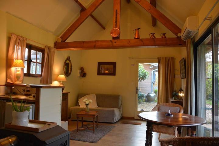 Chambre d’hôte pour 2 personnes, avec Terrasse et Jardin ainsi que Vue sur le lac et Vue à Aubin-Saint-Vaast