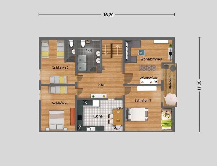 Gîte pour 21 personnes, avec terrasse à Lahr - 2