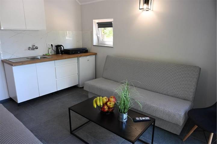 Domek letniskowy dla 6 osób, z widok na jezioro i balkon na Wielkopolska