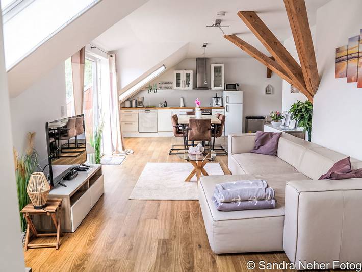 Ferienwohnung für 4 Personen, mit Balkon und Garten in Campen