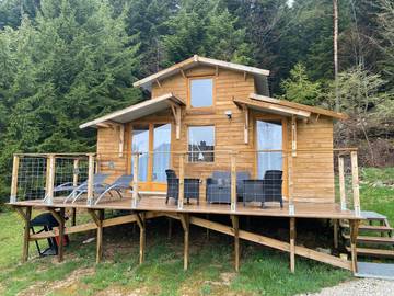 Maison de campagne pour 4 personnes, avec jardin et vue à Champclause