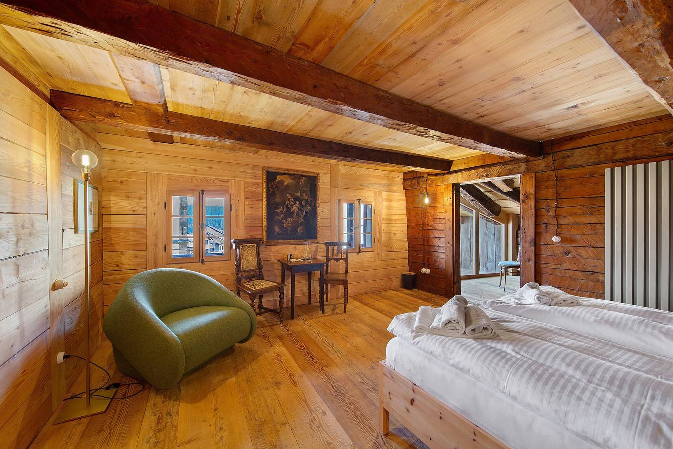 Zimmer 'Sufitä' mit Bergblick, Gemeinschaftsterrasse und Wi-Fi in Comelico Superiore, Karnischer Hauptkamm