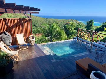 Villa pour 5 personnes, avec jardin ainsi que piscine et vue dans Tahiti