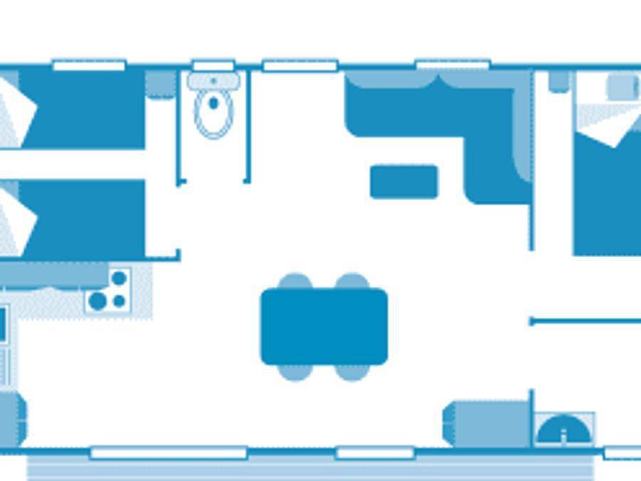 Camping Sandaya La Grande Côte - Mobilhome 4 personas - Cabaña 4p 2bed **** in La Barre-de-Monts, Vandea