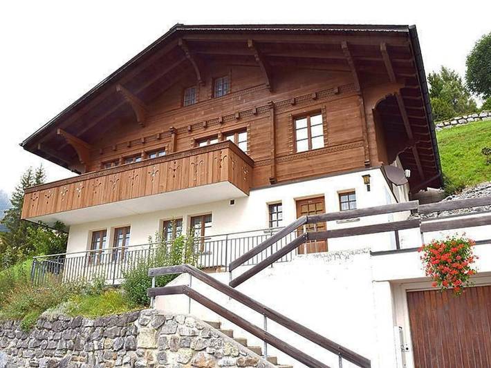 Hütte für 3 Personen, mit Terrasse und Ausblick sowie Seeblick in Hasliberg