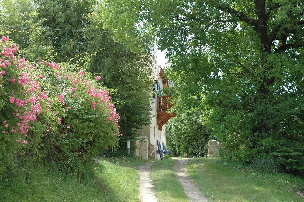 Grange joliment rénovée, belle vue, arbres fruitiers, forêt de chênes in Saint-Aulaye, Périgord Vert