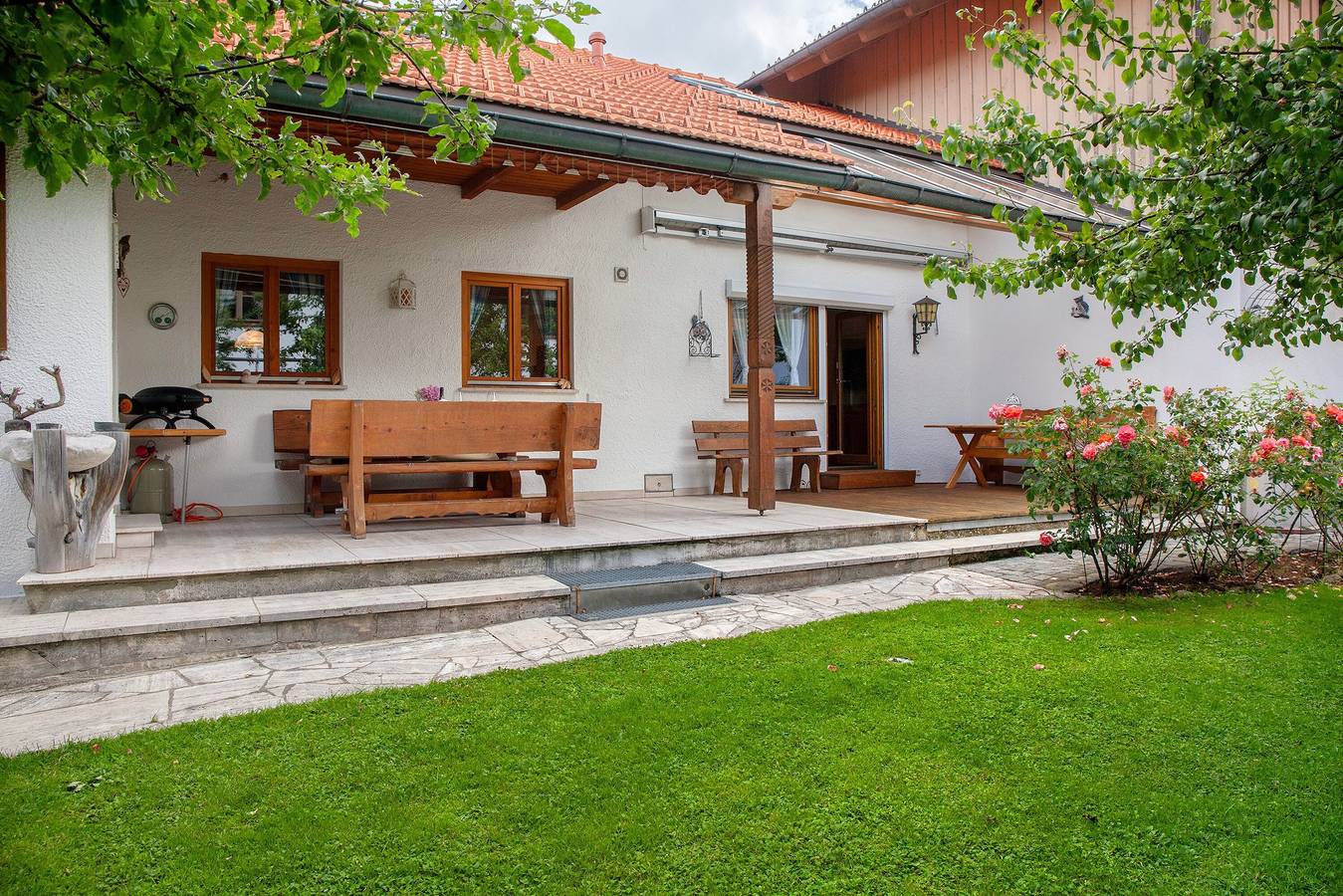 Appartement entier, Appartement de vacances 'Auszeit Brunner' avec terrasse privée, jardin commun et Wi-Fi in Bad Tölz, Tölzer Land