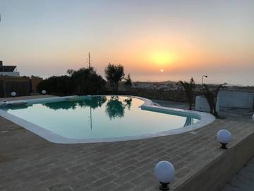 Gîte pour 4 personnes, avec vue ainsi que jardin et piscine à Oualidia