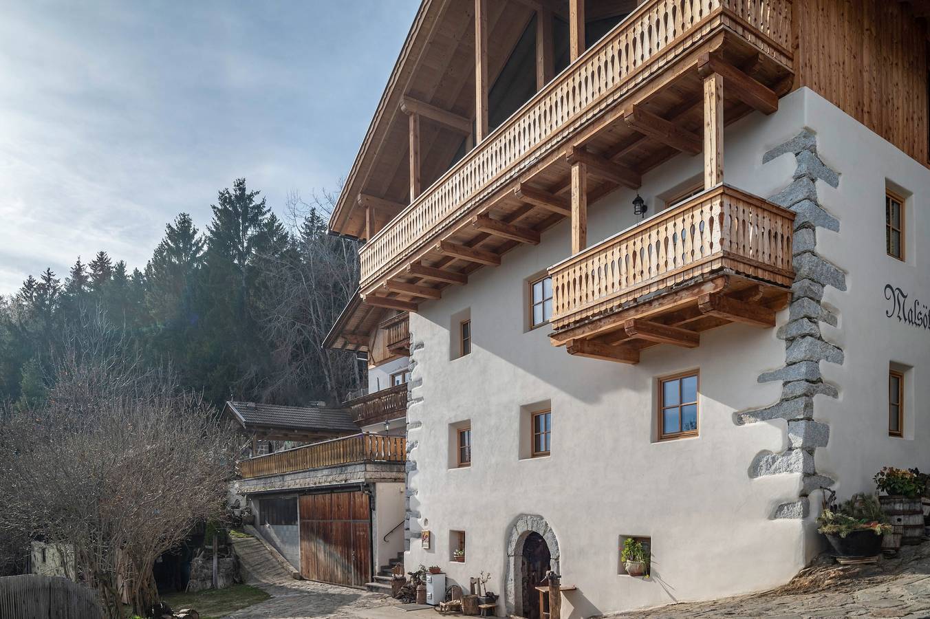 Ganze Wohnung, Ferienwohnung 'Malsötscherhof C' mit Bergblick, Balkon und Wi-Fi in Gravetsch, Villanders