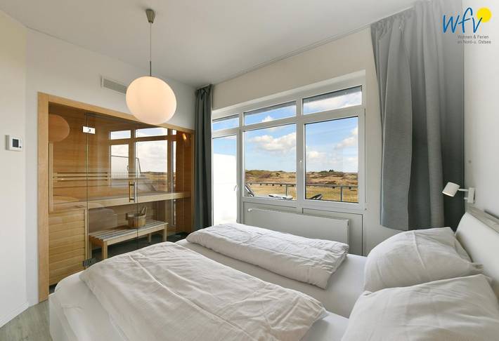 Ferienwohnung für 5 Personen, mit Garten und Balkon sowie Sauna auf Langeoog