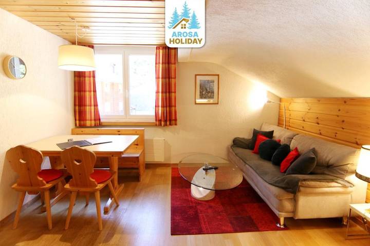 Vakantiewoning voor 5 personen, with Balkon and Terras as well as Uitzicht op het meer and Uitzicht in Arosa