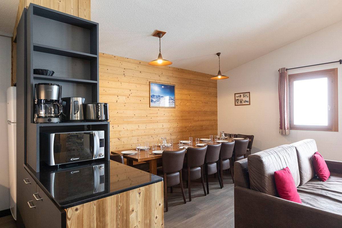Geheel appartement, Vakantieappartement voor 16 personen met balkon in Val Thorens, Les Trois Vallées