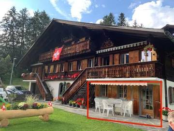 Gîte pour 2 personnes, avec vue et terrasse dans Les Diablerets
