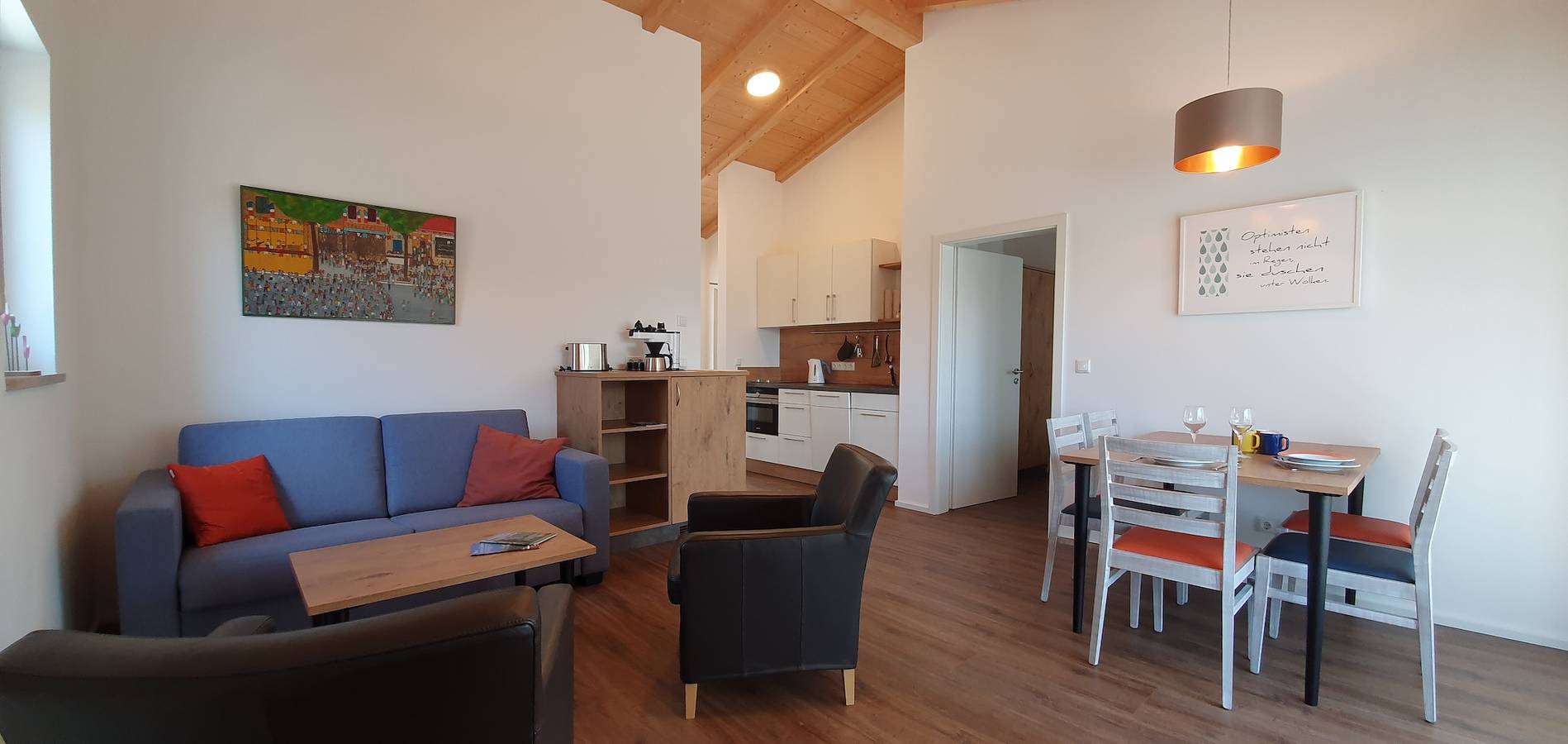Ganze Ferienwohnung, Ferienwohnungen Chiemsee - Ferienwohnung Hochplatte, 1. Stock, für bis zu 4 Pers., 48 qm in Grabenstätt, Chiemsee