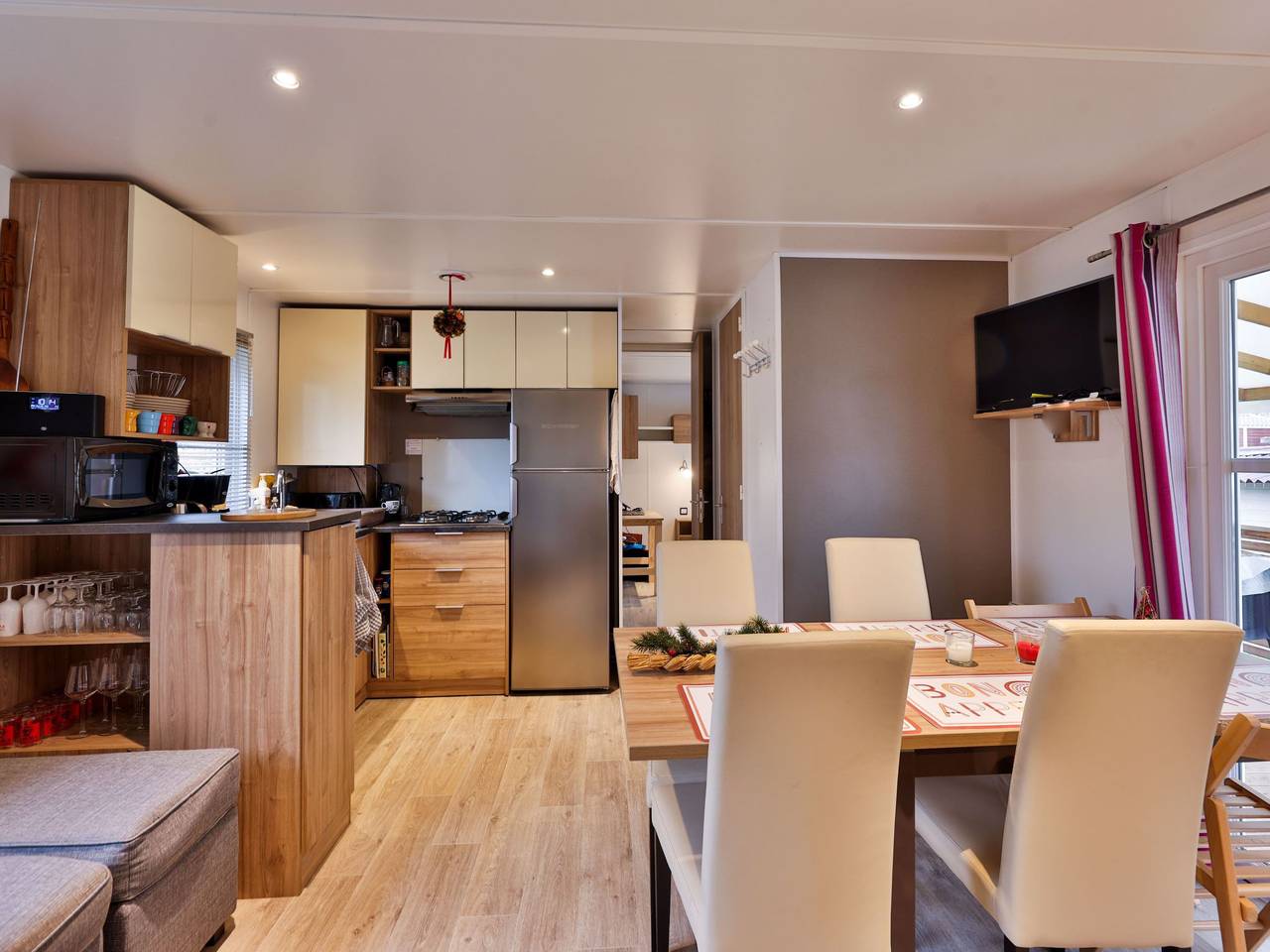 Ganze Wohnung, Standing Mobilheim 6 Plätze 2 Bäder in Münster im Elsass, Regionaler Naturpark Belchen der Vogesen