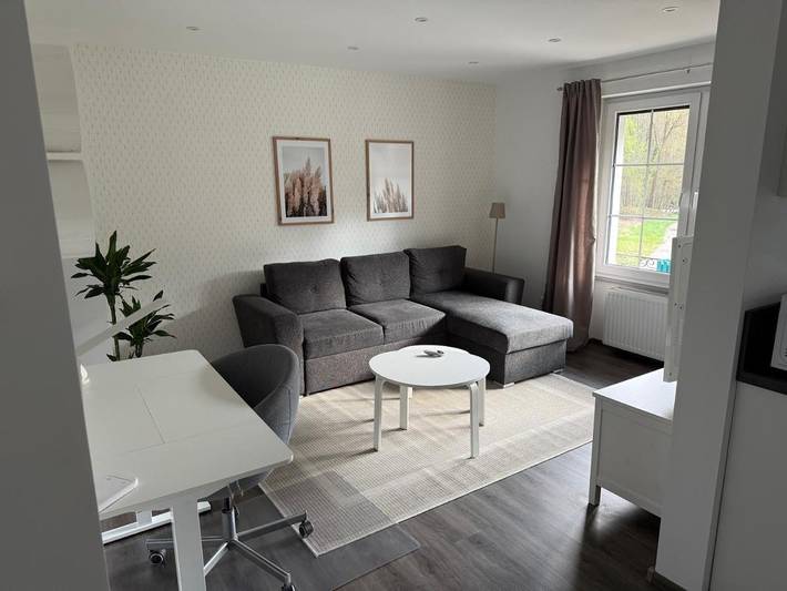 Gîte pour 4 personnes, avec vue ainsi que piscine et balcon, animaux acceptés dans Alsting