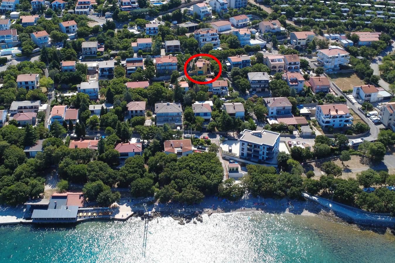 Ganze Wohnung, 2-Zimmer-Ferienwohnung mit Terrasse Klenovica, Novi Vinodolski A-23926-a in Klenovica, Primorje-Gorski Kotar
