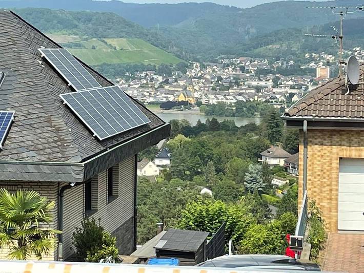 Ferienwohnung für 4 Personen, mit Balkon und Terrasse sowie Garten und Sauna