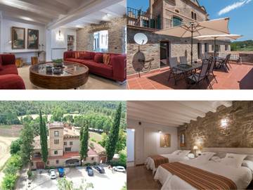 Casa de huéspedes para 14 personas, con terraza y jardín, Se admiten mascotas en Castellnou de Bages