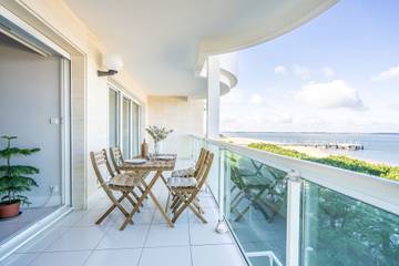 Gîte pour 2 personnes, avec balcon dans Casino de la Plage (Arcachon)