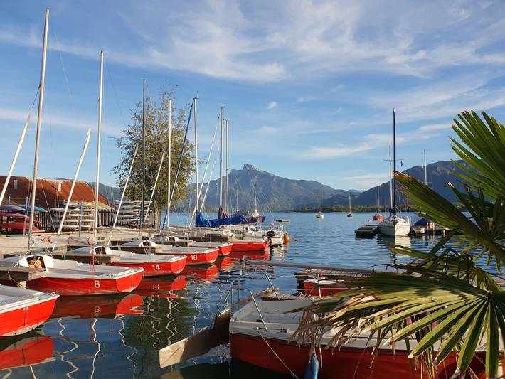 Ferienwohnung für 6 Personen, mit Balkon und Seeblick sowie Ausblick, kinderfreundlich in Mondsee (Stadt) - 2