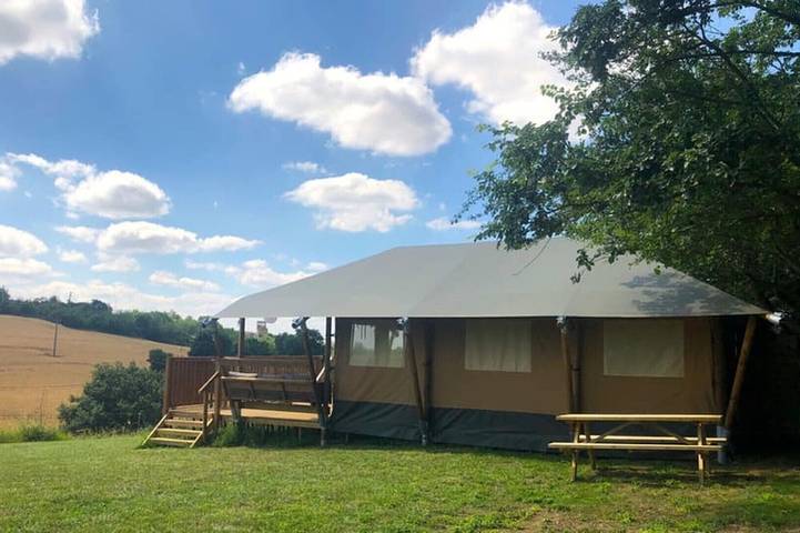 Glamping Lodge Monet | Domaine du Cammazet | Piscine| Confort | Nature in Lapenne, Ariège