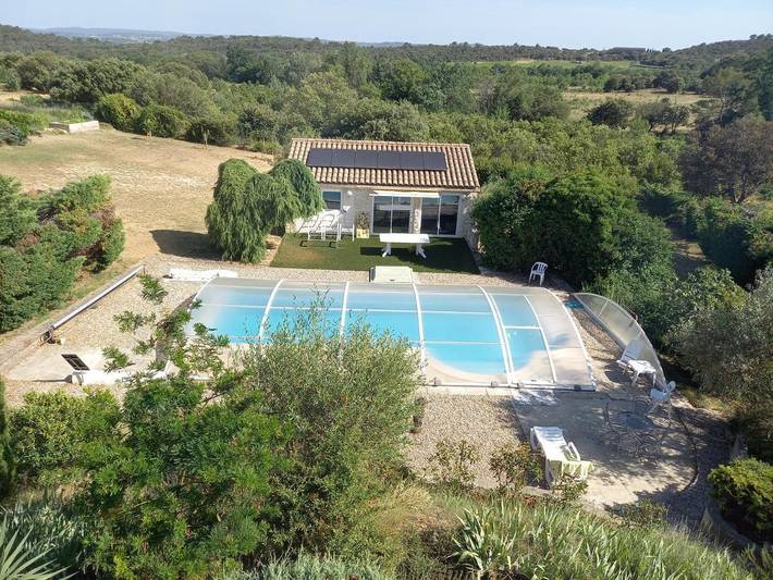 Maison de vacances pour 6 personnes, avec Piscine et Vue à Vabres