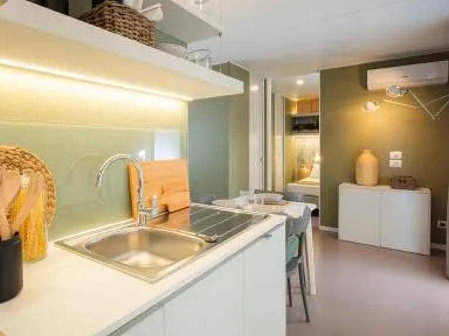 Weekend Glamping Resort - Mobilheim 5 personen - Cottage Next L Evo in San Felice del Benaco, Gardasee-Berge