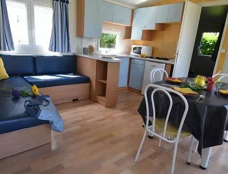 Mobil home pour 4 personnes, avec terrasse, animaux acceptés à Saint-Lunaire - 4