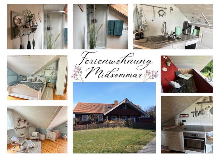 Ganze Ferienwohnung, Ferienwohnung Midsommar - Wohnung in ruhiger Lage mit Balkon in Hohenberg an der Eger, Landkreis Wunsiedel im Fichtelgebirge