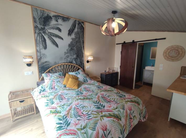 Chambre d’hôte pour 2 personnes, avec jardin, animaux acceptés