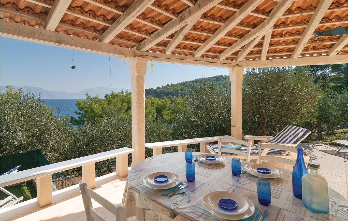 Ferienhaus für 6 Personen mit Ausblick in Postira, Brac