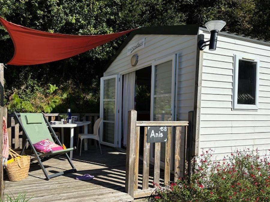 Camping Tahiti Village - Mobilhome 2 personnes - Mobilhome Adriatique - 20m² - 1 chambre in Saint-Palais-sur-Mer, Côte de Beauté
