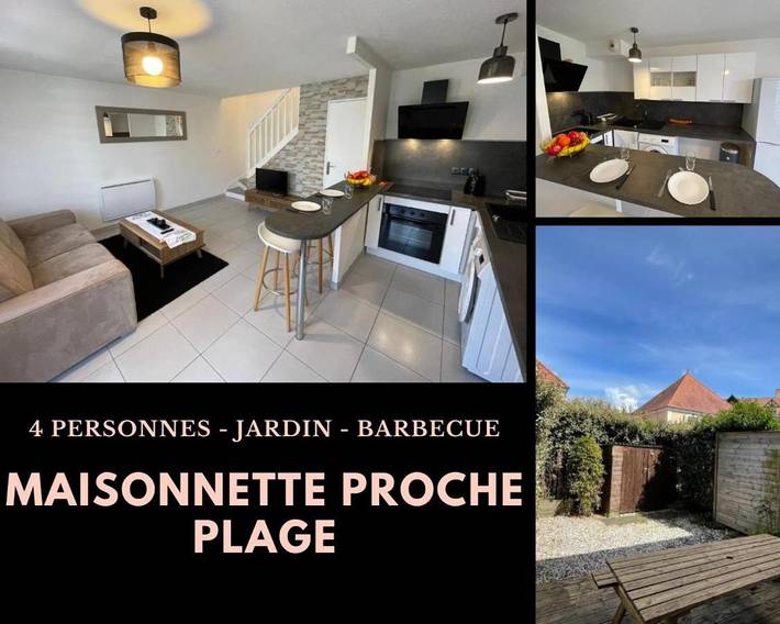 Location de vacances pour 4 personnes, avec jardin et terrasse à Colleville-Montgomery