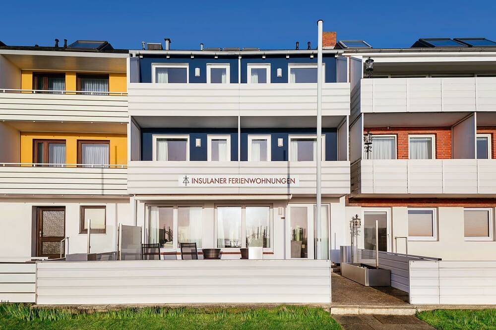 Ganze Wohnung, Apartment zur Inselseite mit Terrasse - Insulaner Ferienwohnungen in Helgoland