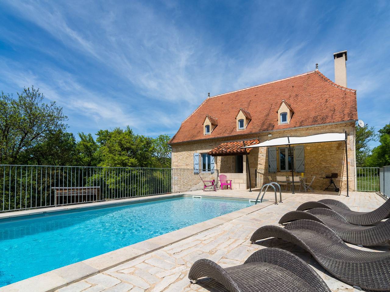 Maison De Vacances pour 6 Personnes dans Thémines, Parc Naturel Régional des Causses du Quercy