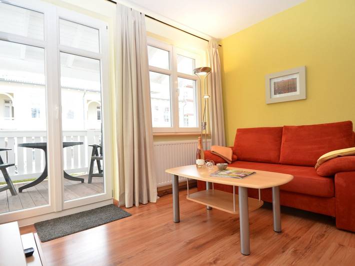 Ferienwohnung für 2 Personen, mit Balkon und Sauna in Sellin