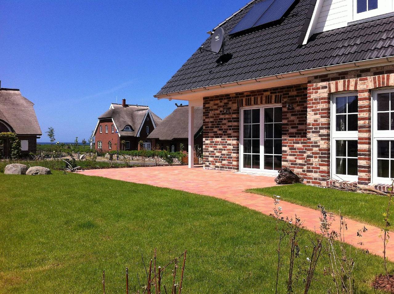 Ganze Ferienwohnung, Fewo "Strandläufer Eg" mit Blick auf das Wasser in Lancken, Dranske