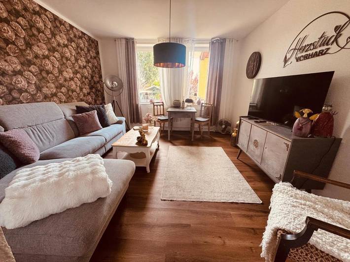 Ferienwohnung für 2 Personen, mit Terrasse und Ausblick in Schwanebeck