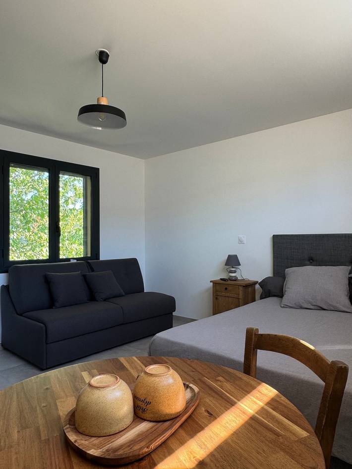 Studio entier, Studio dans une ferme, proche de la mer avec vue montagne, Wi-Fi et climatisation in Antisanti, Arrondissement de Corte